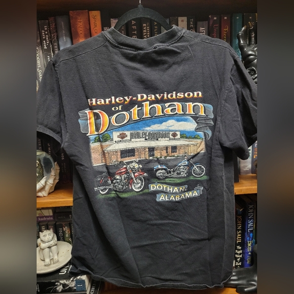 Harley-Davidson Medium Black Sportster Dothan Alabama Biker Travel T-Shirt Top - Picture 4 of 5